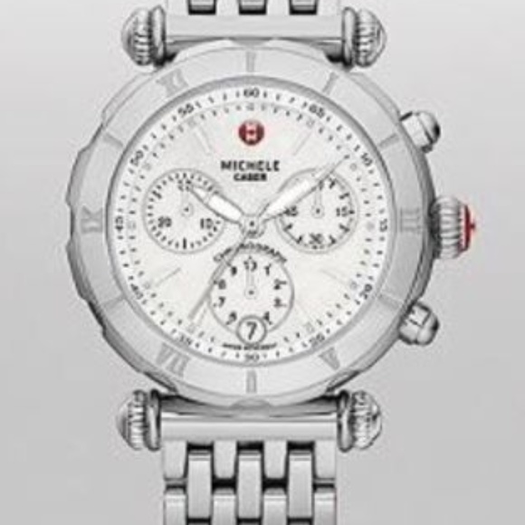 Michele Accessories - Michele NON- Diamond Caber Watch Stainless Steel